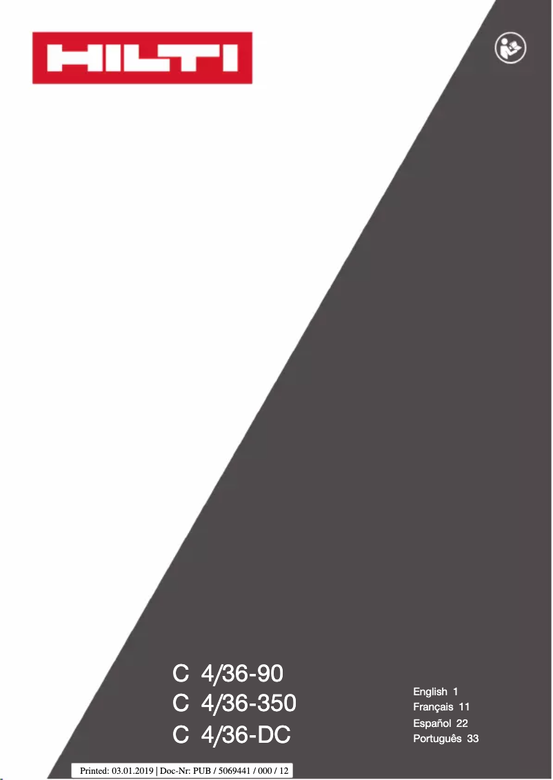 Page 1 de la notice Manuel utilisateur Hilti SCO 6-A22