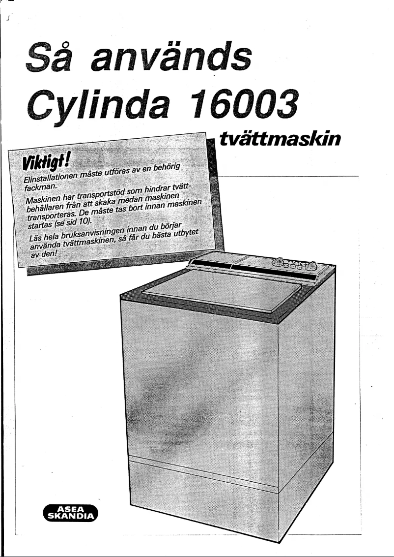 Página 1 del manual Manual de usuario Cylinda 16003