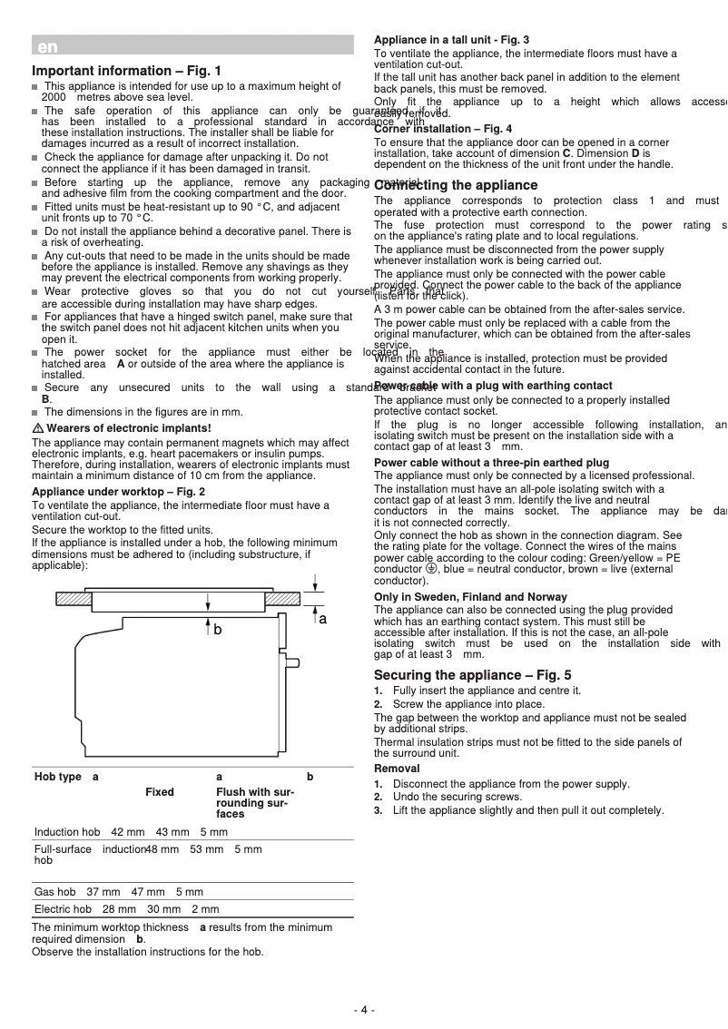 Page 1 de la notice Guide d'installation Siemens CD834GBS1