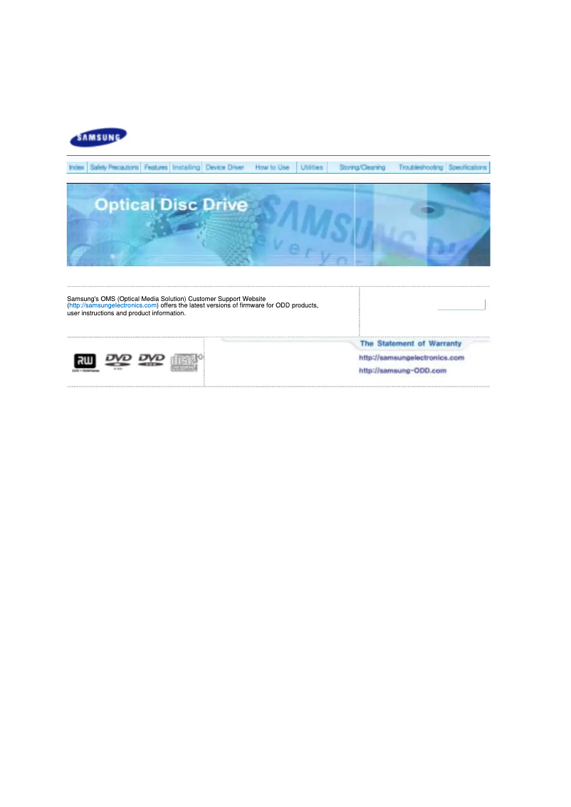 Page 1 de la notice Manuel utilisateur Samsung TS H552U