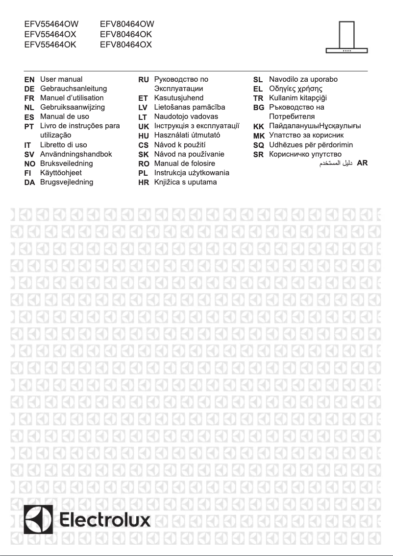 Page 1 de la notice Manuel utilisateur Electrolux EFV80464OW