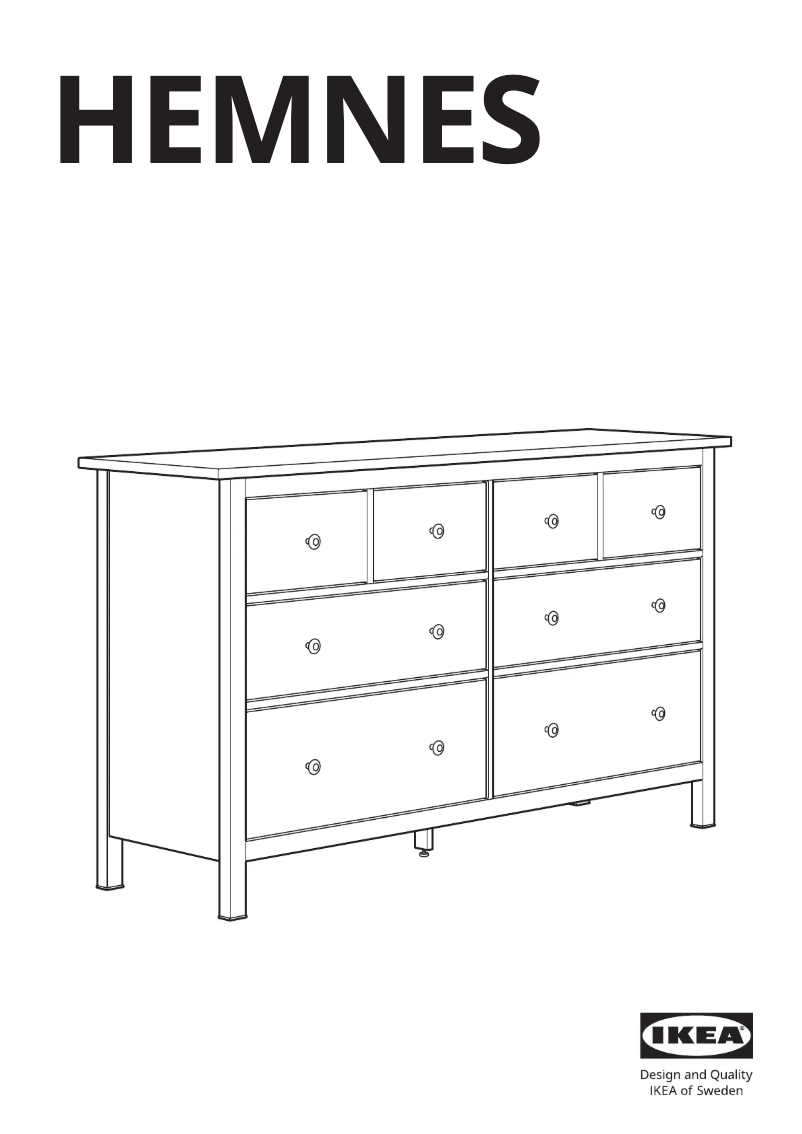 Page 1 de la notice Manuel utilisateur Ikea HEMNES 905.761.92