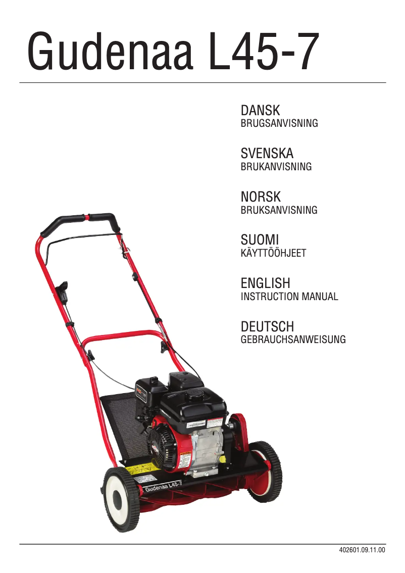 Page 1 de la notice Manuel utilisateur AL-KO L 45-7