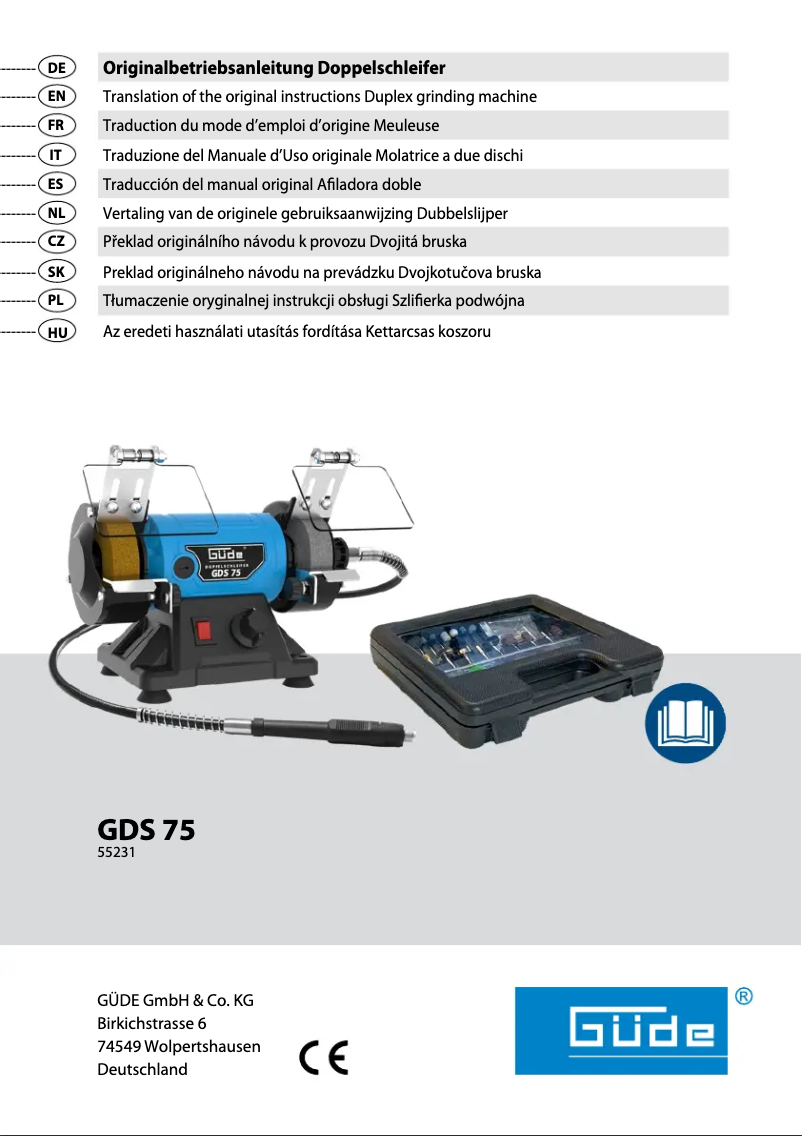 Page 1 de la notice Manuel utilisateur Güde GDS 75