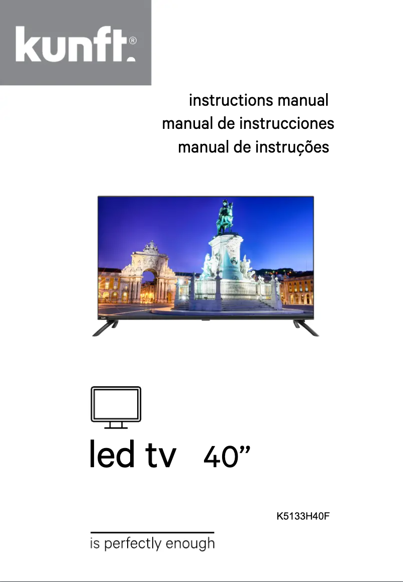 Page 1 de la notice Manuel utilisateur Kunft K5133H40F