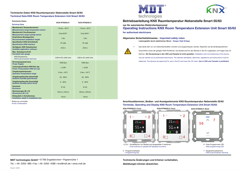 Página 1 del manual Manual de usuario MDT SCN-RTR63S.01