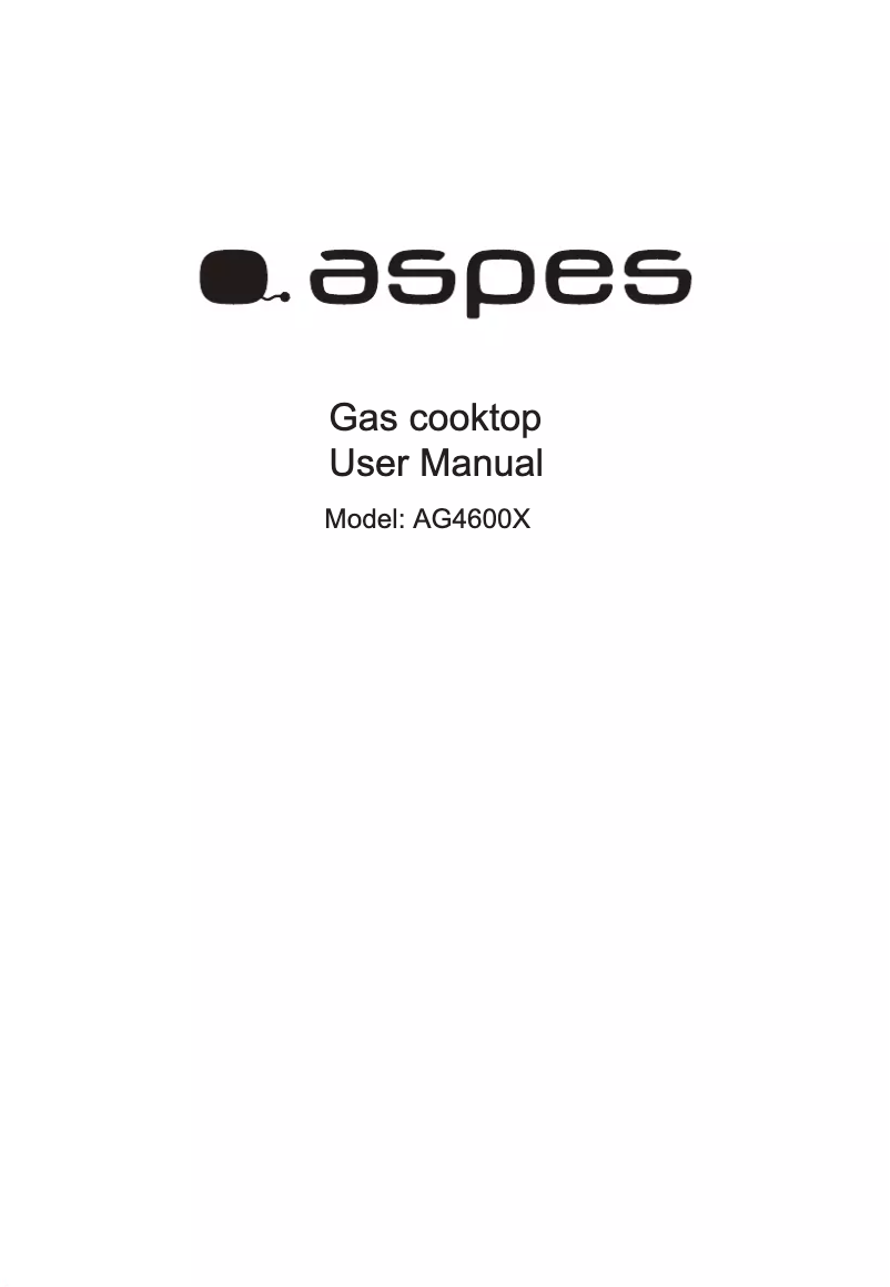 Image de la première page du manuel de l'appareil AG4600X