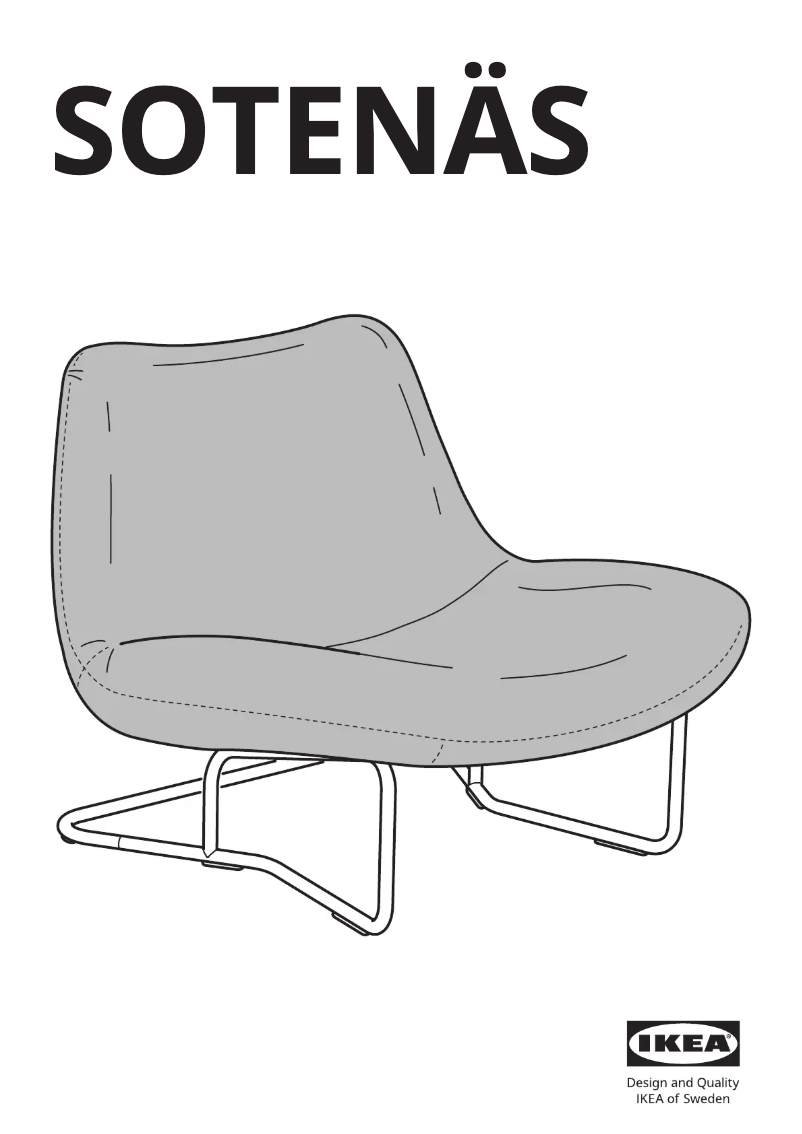 Page 1 de la notice Manuel utilisateur Ikea SOTENÄS 605.550.87
