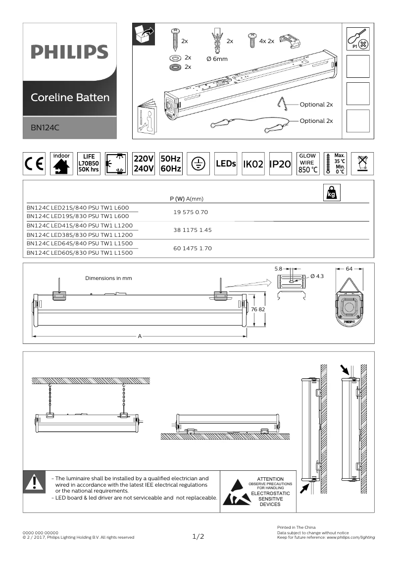 Página 1 del manual Manual de usuario Philips BN124C