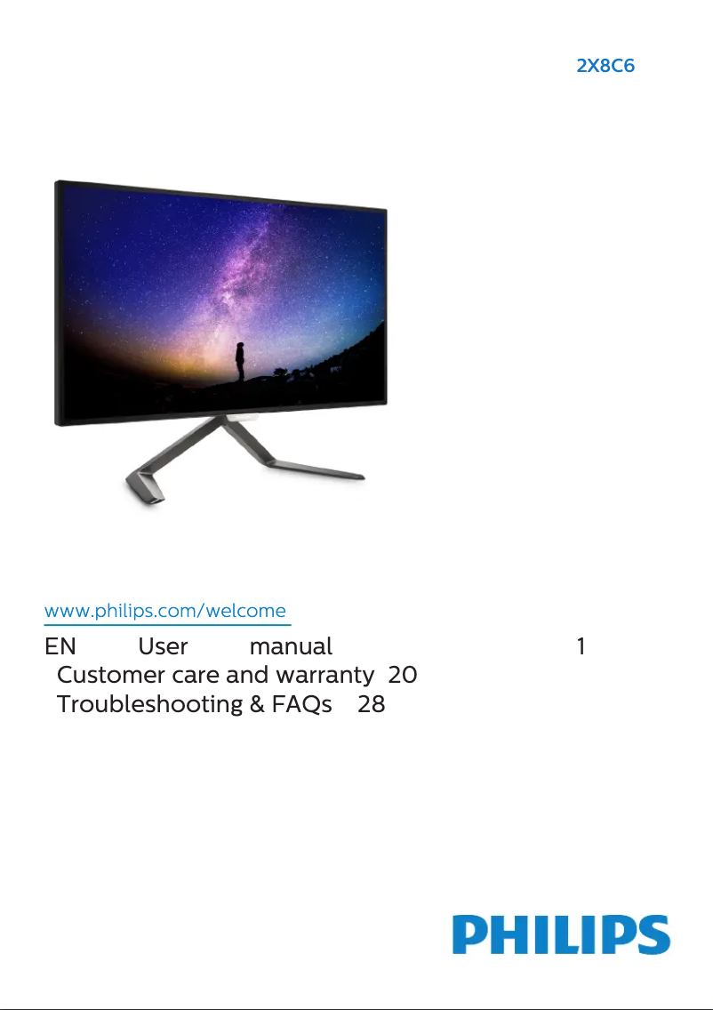 Page 1 of the manual User Manual Philips Moda 248C6QJSW