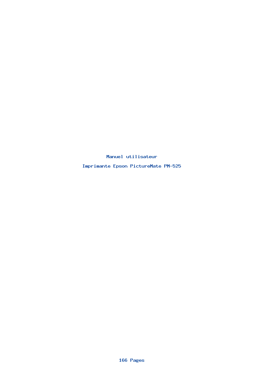 Image de la première page du manuel de l'appareil PictureMate PM-525