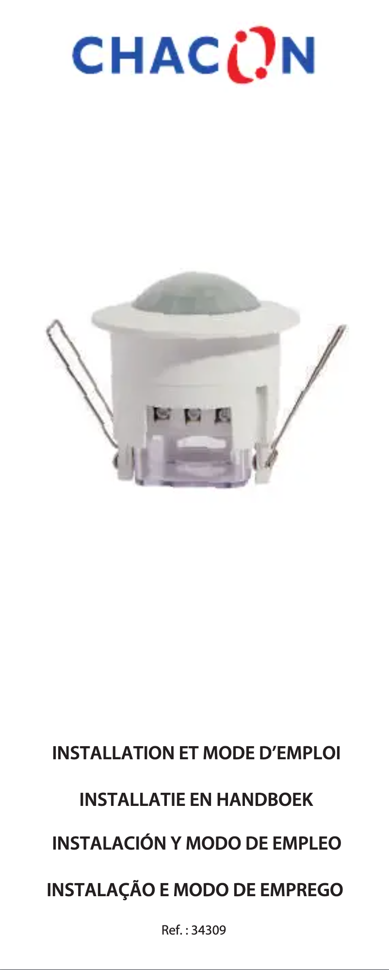 Page 1 de la notice Manuel utilisateur Chacon 34309