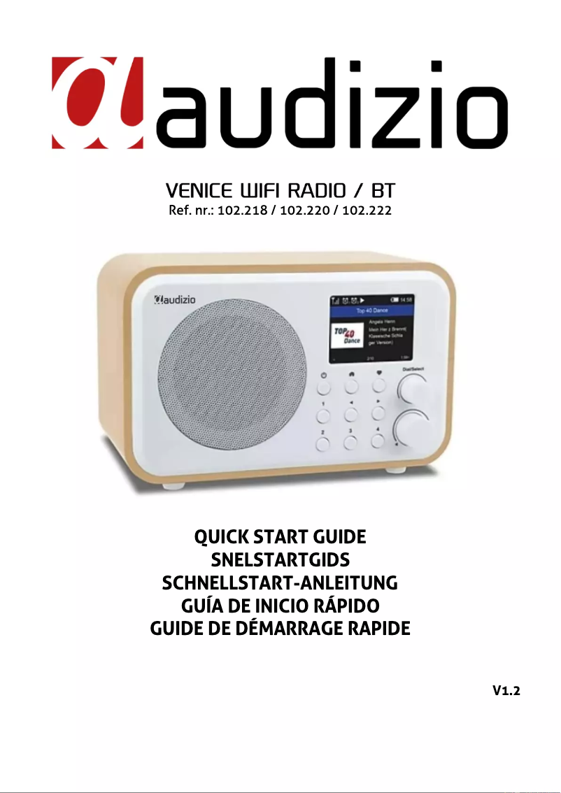 Page 1 de la notice Guide de démarrage rapide Audizio Venice