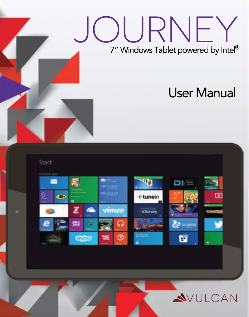 Página 1 del manual Manual de usuario Vulcan Journey