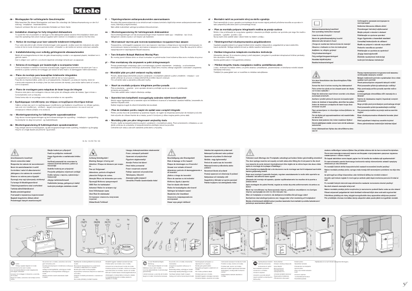 Page 1 de la notice Manuel utilisateur Miele G 6865 SCVi XXL