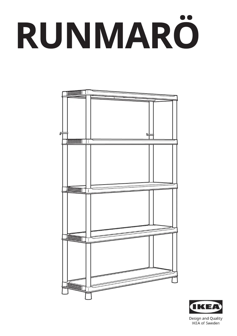 Page 1 de la notice Manuel utilisateur Ikea RUNMARÖ 805.513.09