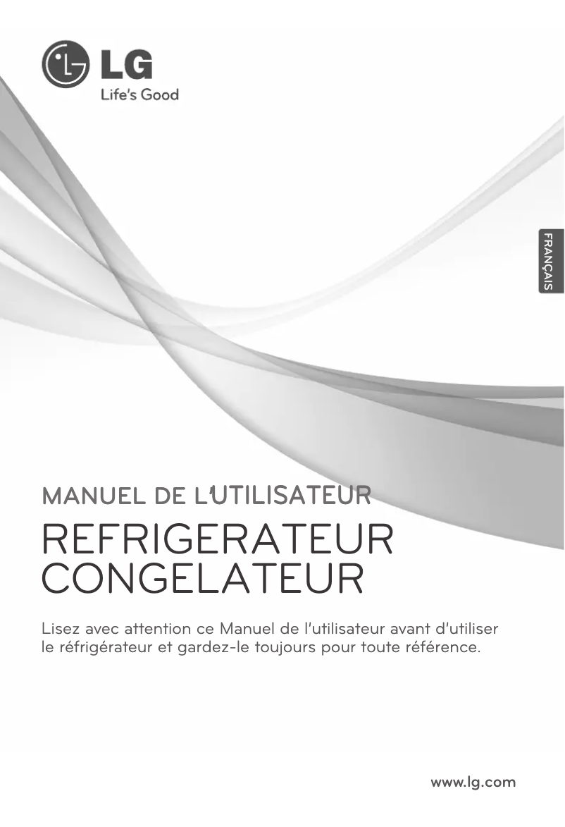 Page 1 de la notice Manuel utilisateur LG GB3022PVQA