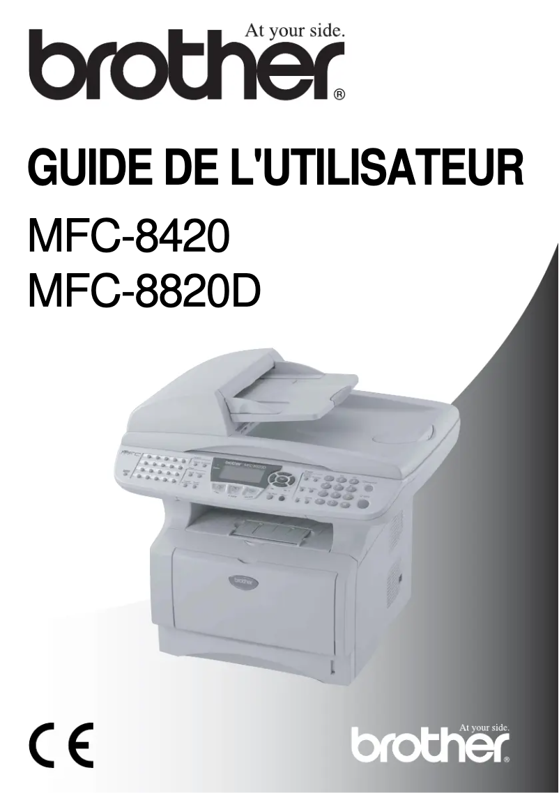 Page 1 de la notice Manuel utilisateur Brother MFC-8820D