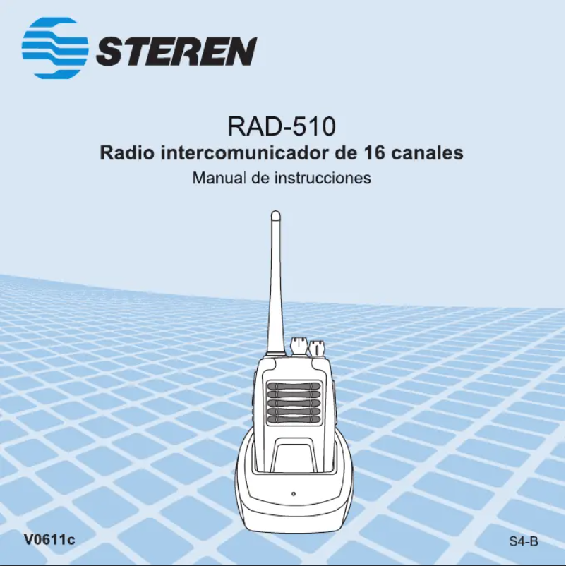 Page 1 of the manual User Manual Steren RAD-510