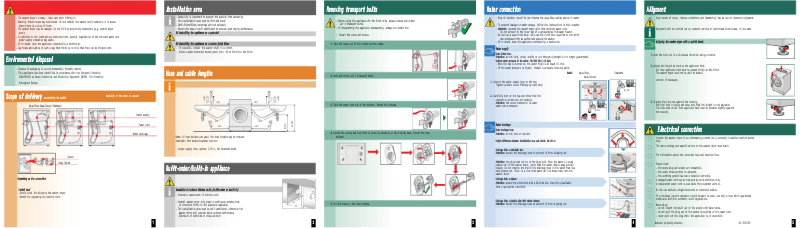 Page 1 de la notice Guide d'installation Bosch WVH28420EU