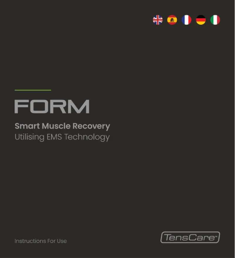 Page 1 de la notice Manuel utilisateur TensCare Form