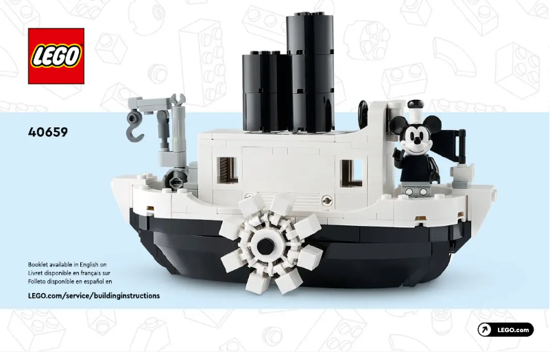 Page 1 of the manual User Manual Lego Mini Steamboat Willie 40659