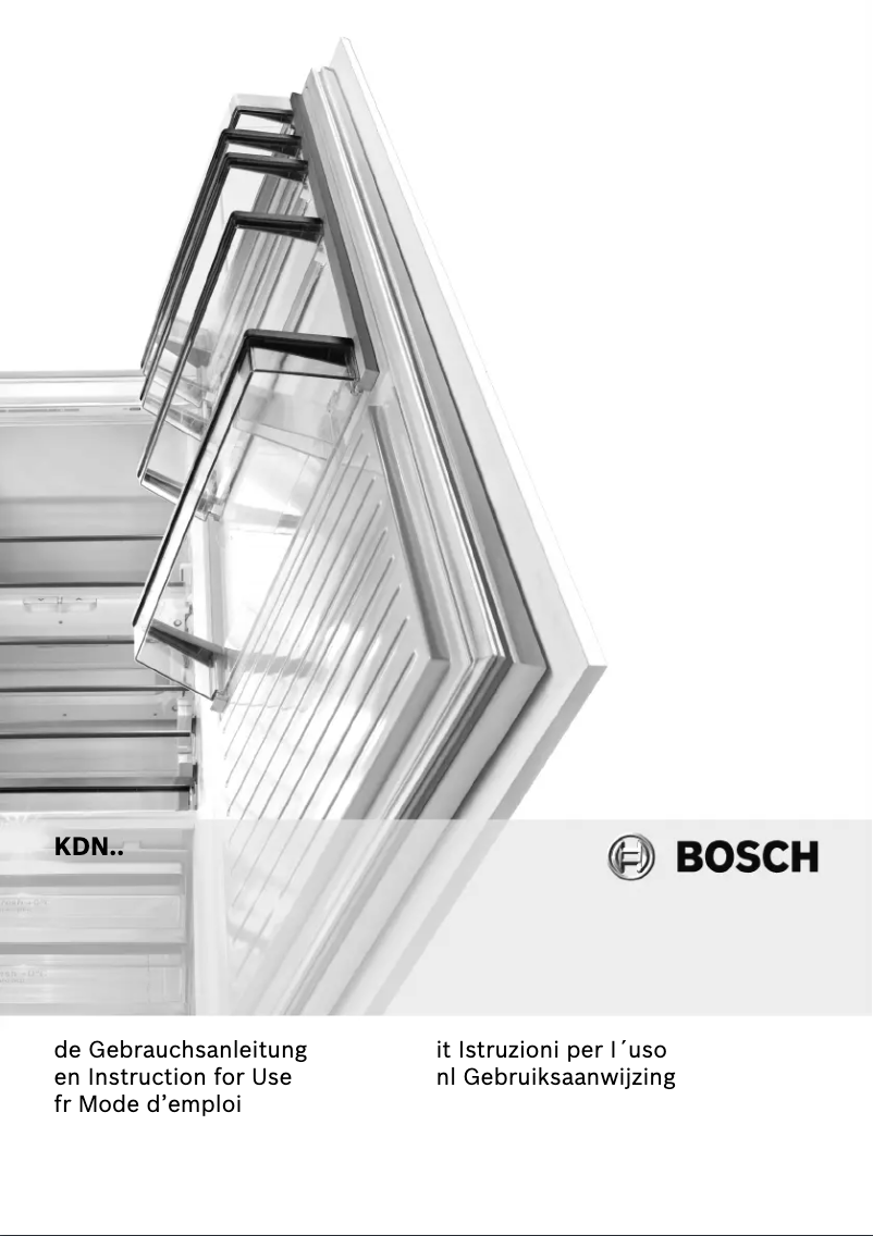 Page 1 of the manual User Manual Bosch KDN40X63