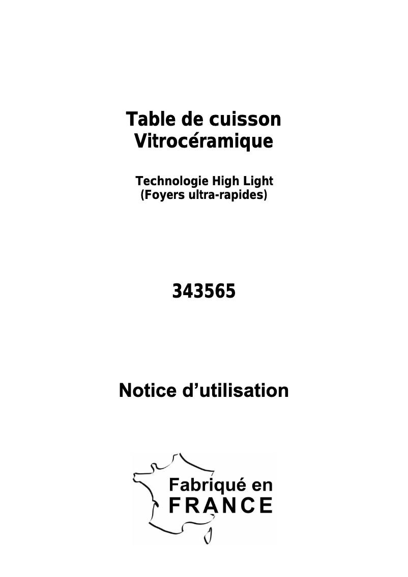 Page 1 de la notice Manuel utilisateur Brico Dépôt 343565