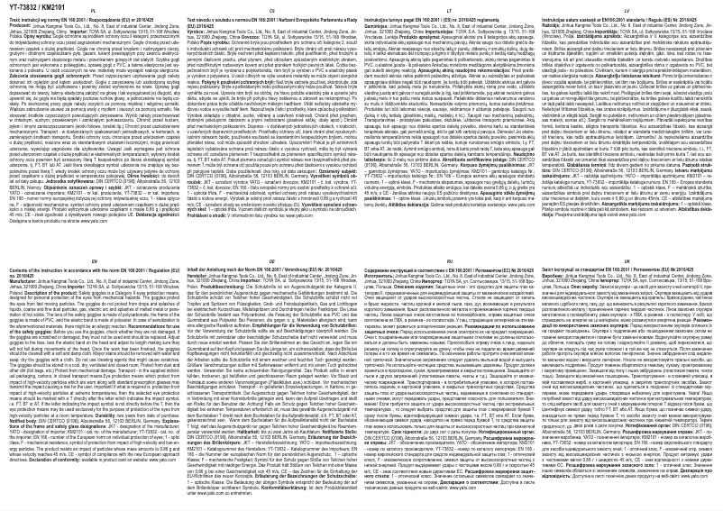 Page 1 de la notice Manuel utilisateur Yato YT-73832