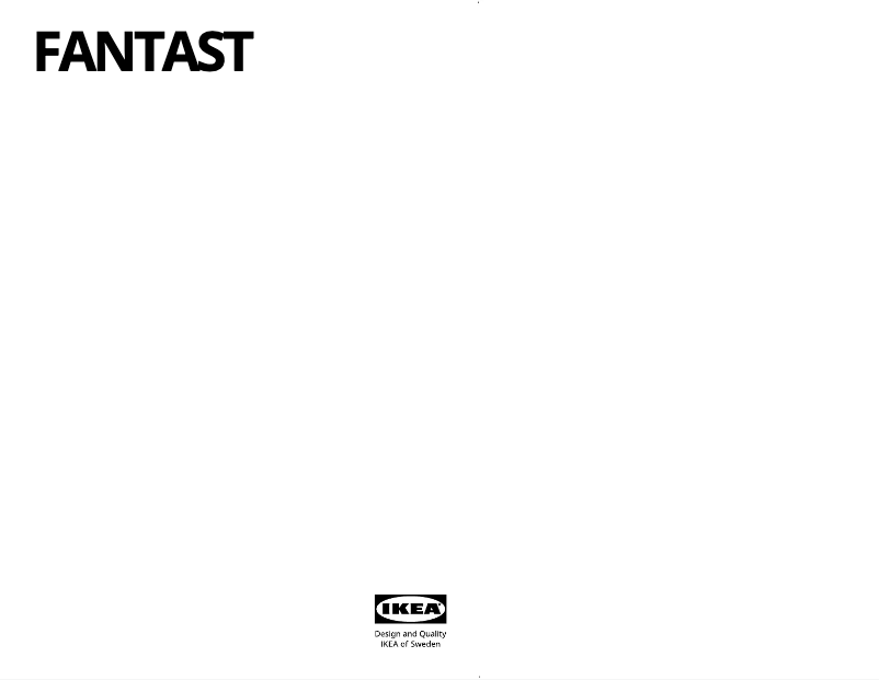 Image de la première page du manuel de l'appareil FANTAST 801.004.06