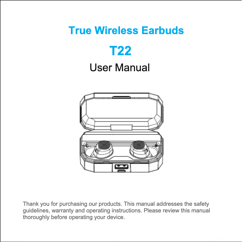 Page 1 de la notice Manuel utilisateur Letscom T22