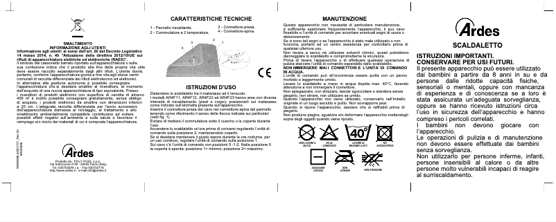 Page 1 de la notice Mode d'emploi Ardes AR4F12