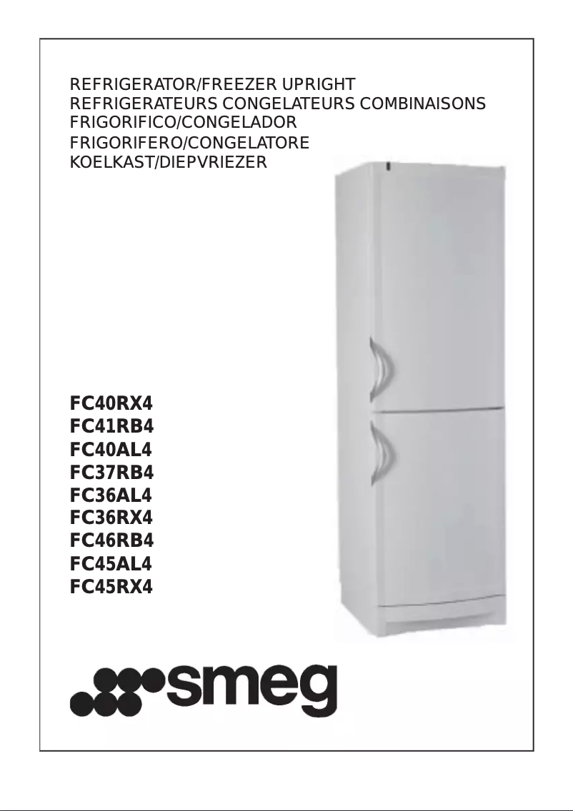 Page 1 de la notice Manuel utilisateur Smeg FC46RB4
