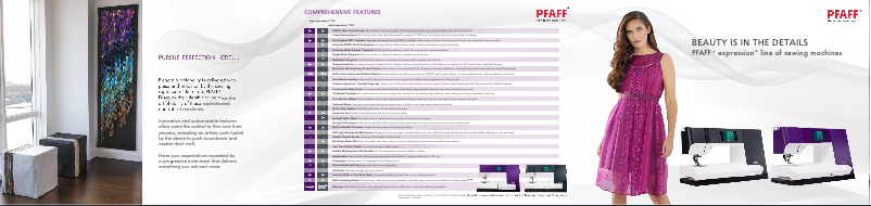 Página 1 del manual Folleto Pfaff Expression 710