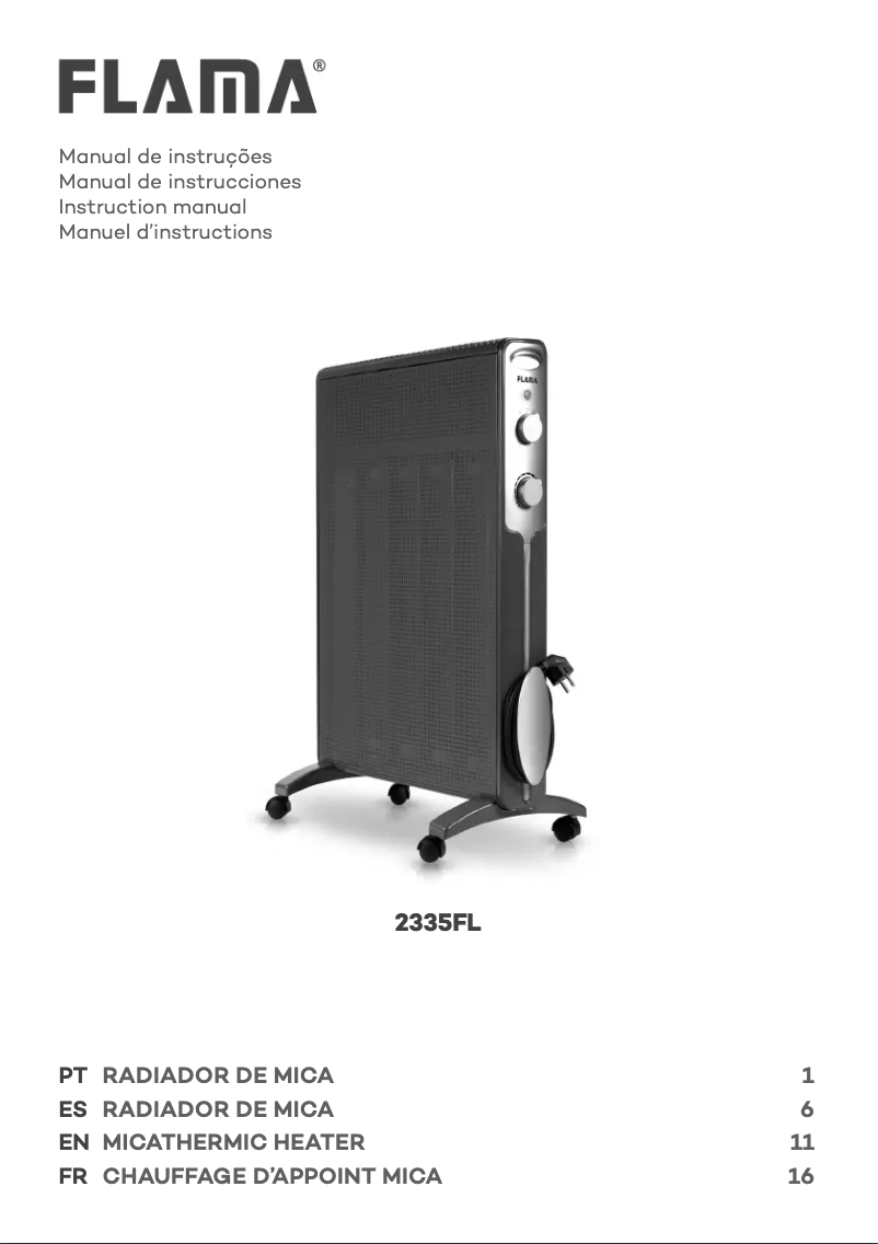 Página 1 del manual Manual de usuario Flama 2335FL