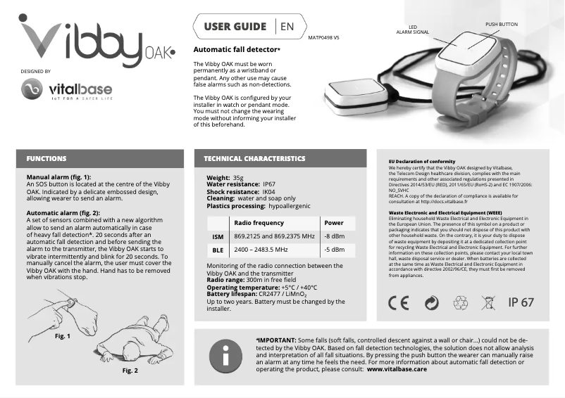 Página 1 del manual Manual de usuario Doro Vibby Oak