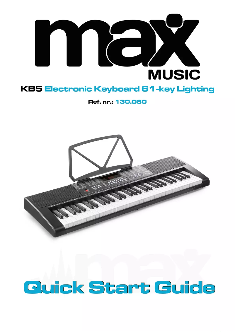 Página 1 del manual Guía de inicio rápido MAX KB5