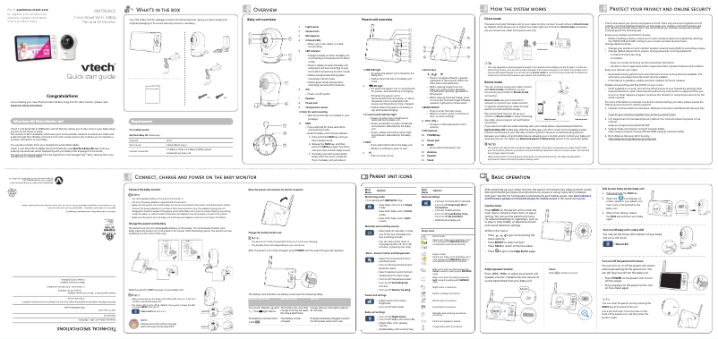 Page 1 de la notice Manuel utilisateur Vtech RM7764HD