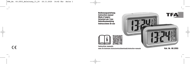 Page 1 de la notice Manuel utilisateur TFA Lumio Plus 60.2553