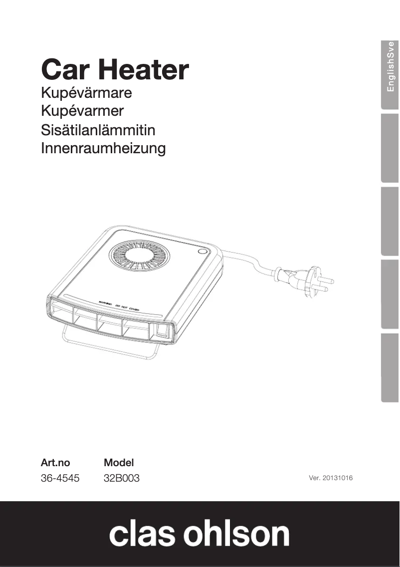 Página 1 del manual Manual de usuario Cotech 32B003