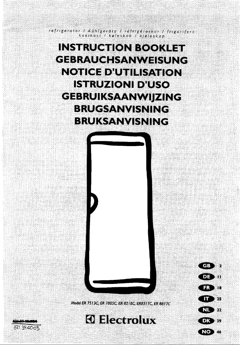 Página 1 del manual Manual de usuario Electrolux ER 7805 C