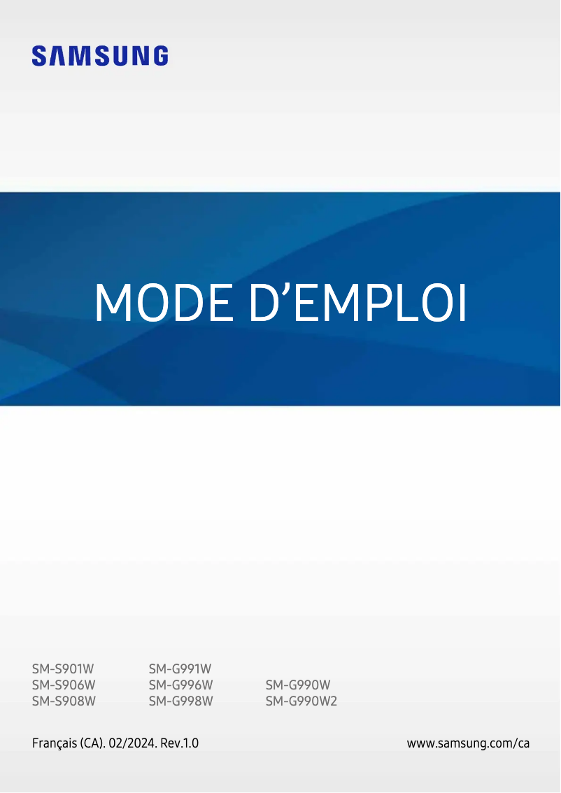 Page 1 de la notice Manuel utilisateur Samsung Galaxy Tab S9 Ultra