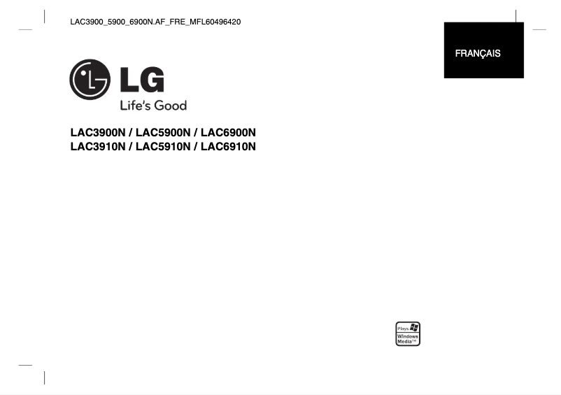 Page 1 of the manual User Manual LG LAC-5900N