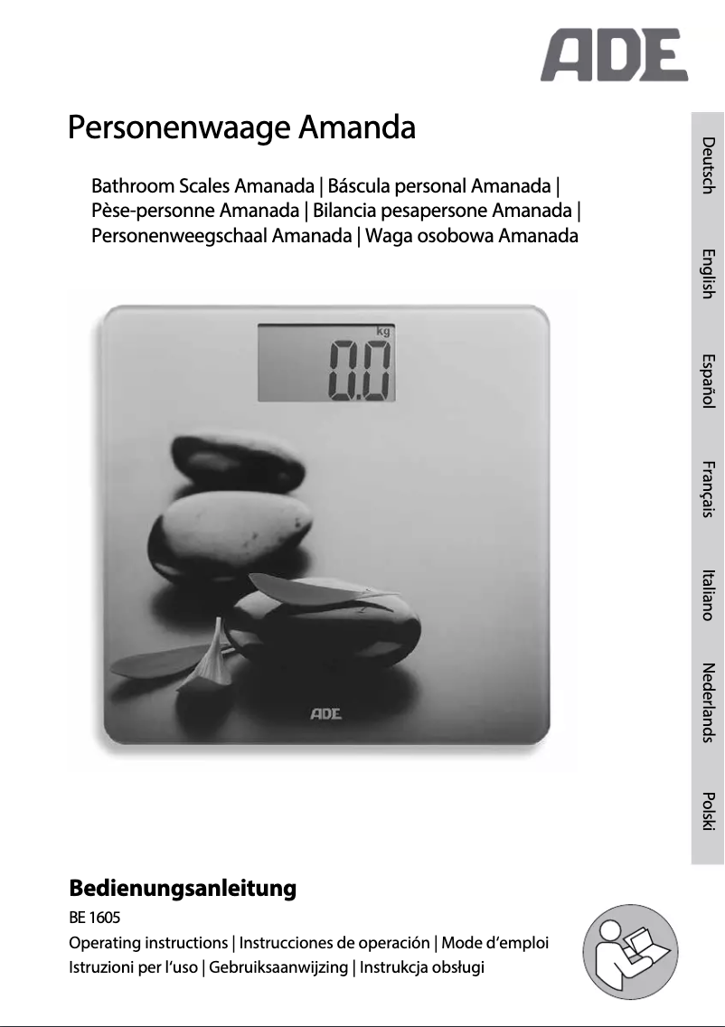 Page 1 de la notice Manuel utilisateur ADE Amanda BE 1605