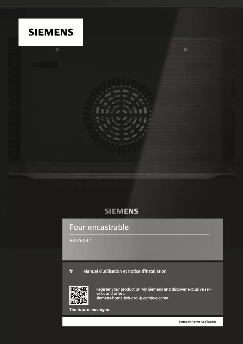 Page 1 de la notice Manuel utilisateur Siemens HB776G3B1