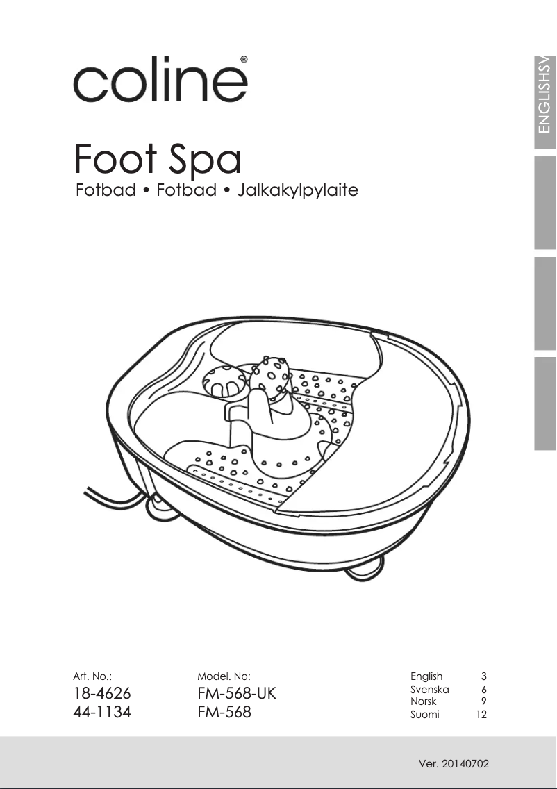Page 1 de la notice Manuel utilisateur Coline FM-568