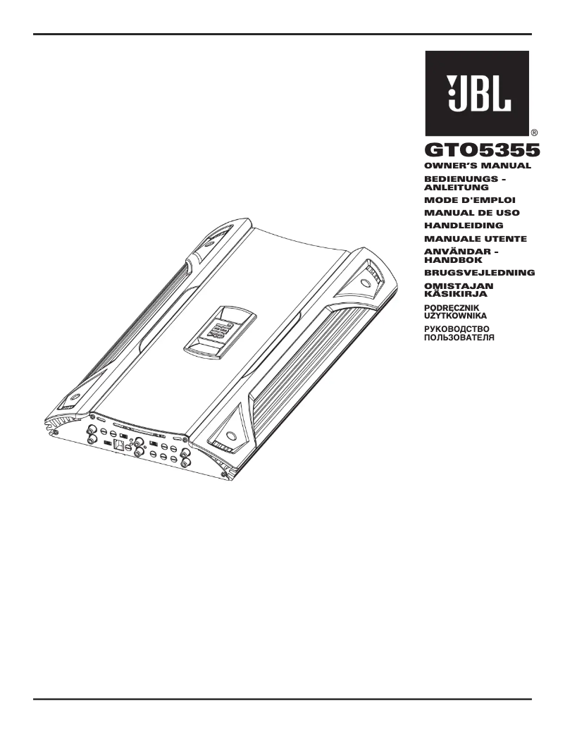 Página 1 del manual Manual de usuario JBL GTO5355