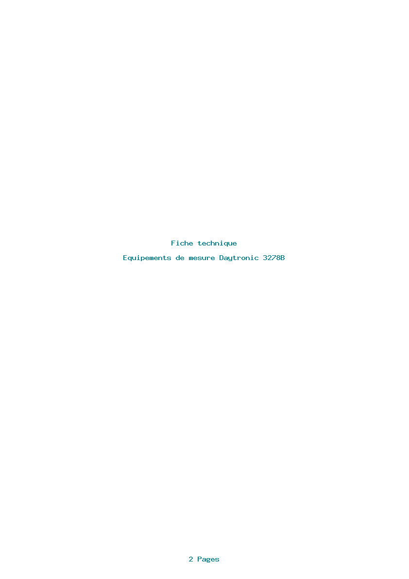 Image de la première page du manuel de l'appareil 3278B
