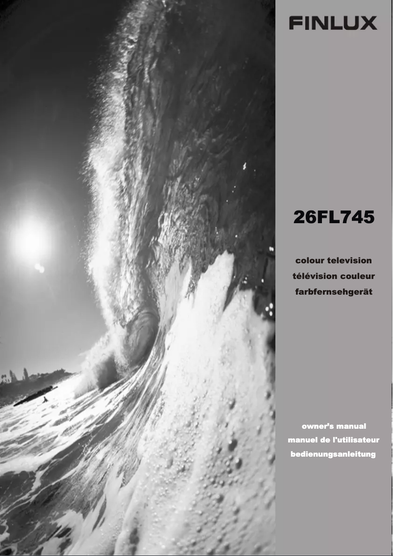Page 1 de la notice Manuel utilisateur Finlux 26FL745