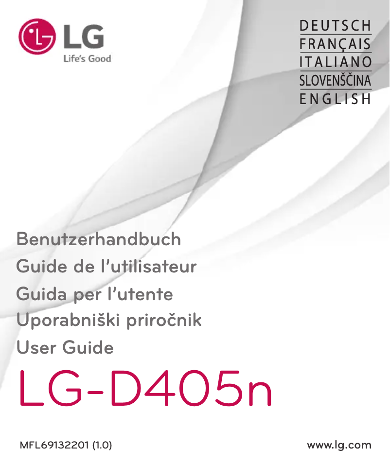Page 1 of the manual User Manual LG LG-D405N